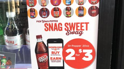 Dr Pepper Circle K 'Snag Sweet Swag' Cooler Cling