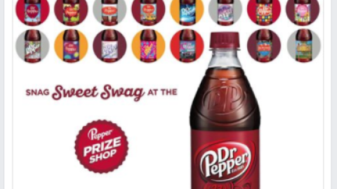 Circle K Dr Pepper 'Snag Sweet Swag' Facebook Update