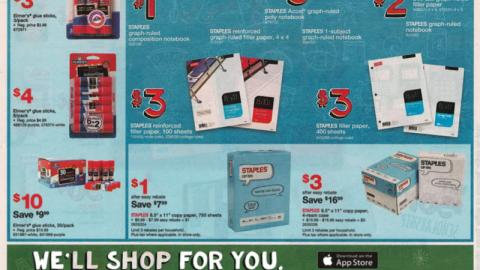 Staples 'We'll Shop for You' Feature