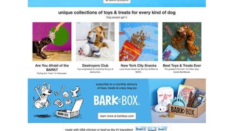 Target Bark Landing Page