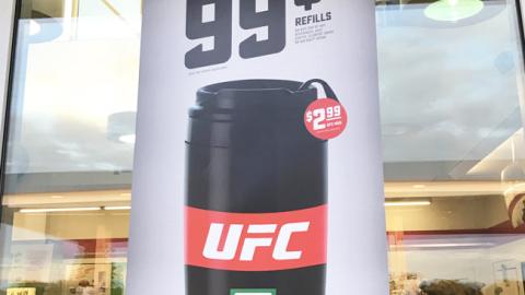 7-Eleven UFC Cup 'Sip-Mission' Window Poster