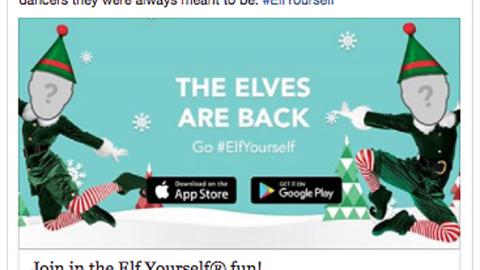 Office Depot 'Elf Yourself' Facebook Update