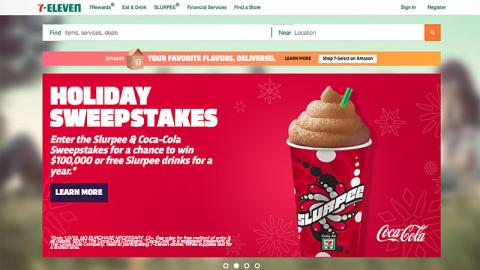 7-Eleven Coca-Cola 'Holiday Sweepstakes' Carousel Ad