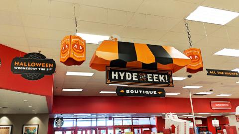 Target 'Hyde and Eek' Ceiling Sign