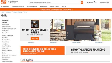 Home Depot 'Thrill of the Grill' Display Ad