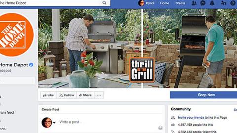 Home Depot 'Thrill of the Grill' Facebook Cover