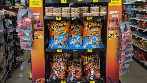 Cheetos 'Crunch Into Thrilling Flavors' Endcap