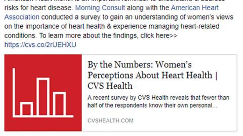 CVS Health 'By the Numbers' Facebook Update