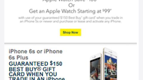 Best Buy 'True Love with Apple' Email