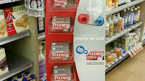 Tylenol 'Rapid Release Gels' Floorstand