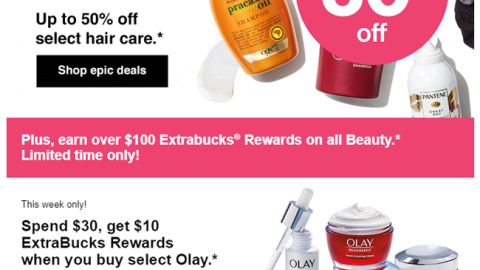 CVS 'Epic Beauty Event' Email
