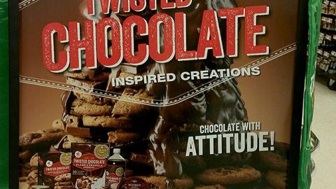 Limited Time Originals 'Chocolate With Attitude' Stanchion Sign