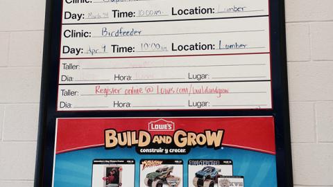 Lowe's 'Build and Grow' Framed Poster