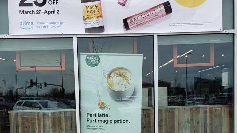 Whole Foods Beauty Sale Outdoor Banner