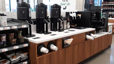Amazon Go Grocery Self-Serve Coffee Station