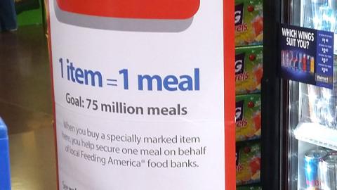 Walmart 'Fight Hunger' Standee