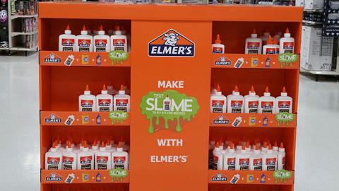 Elmer's 'Make Slime' Half-Pallet Display