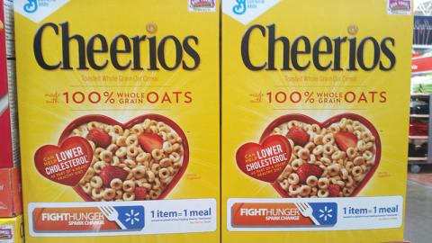 Cheerios Walmart 'Fight Hunger' Packaging