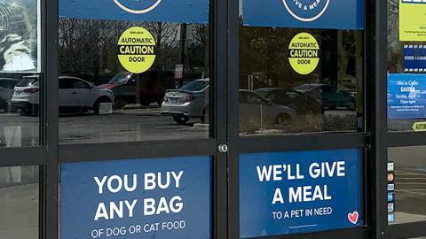 PetSmart 'Buy a Bag, Give a Meal' Door Cling