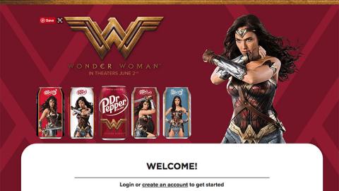 Fandango Dr Pepper 'Wonder Woman' Page
