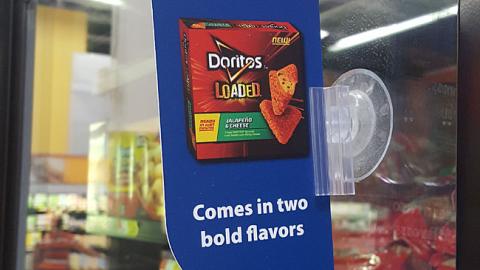 Doritos Loaded 'Two Bold Flavors' Walmart Shelf Talker