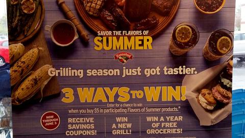 Hannaford 'Savor the Flavors of Summer' Window Poster