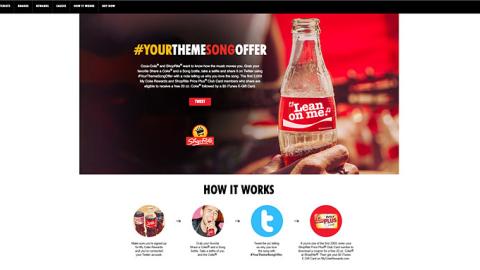 My Coke Rewards ShopRite '#YourThemeSongOffer' Landing Page