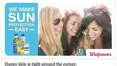 Walgreens Multi-Brand 'We Make Sun Protection Easy' Facebook Update