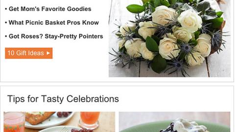 Whole Foods '10 Gift Ideas' Email Ad