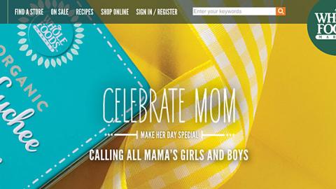 Whole Foods 'Celebrate Mom' Carousel Ad