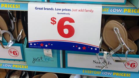 Family Dollar 'Just Add Family' Price Sign