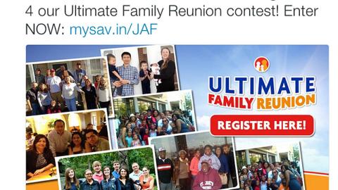 Family Dollar 'Ultimate Family Reunion' Tweet