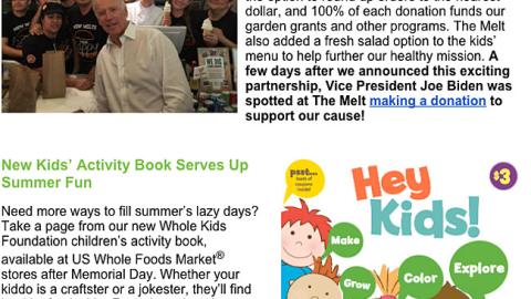 Whole Foods 'Kids' Activity Book' Email Ad