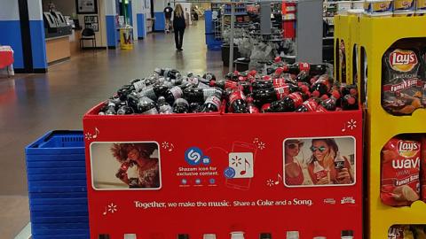 Coca-Cola Walmart 'We Make the Music' Dump Bin