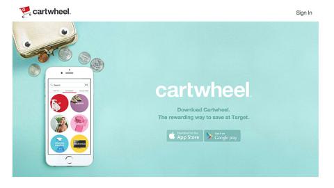 Target Cartwheel Landing Page
