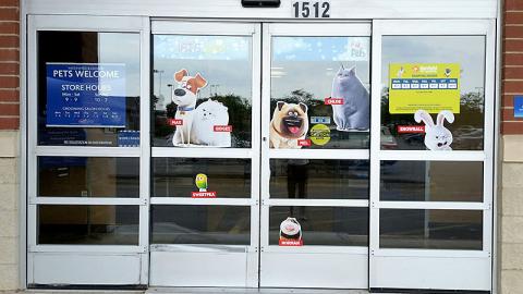 PetSmart 'The Secret of Life of Pets' Door Clings