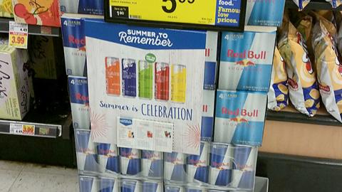 Red Bull Fry's 'Summer to Remember' Case Sign