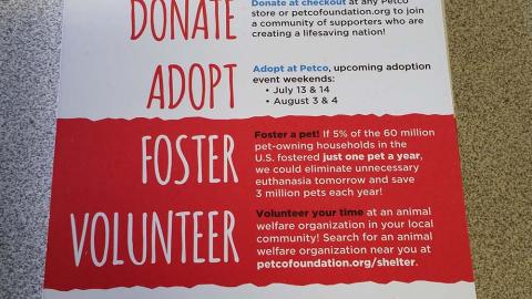 Petco Foundation 'Be a Lifesaver' Take-One