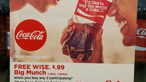 Coke ShopRite 'Share a Coke and a Song' Cooler Cling