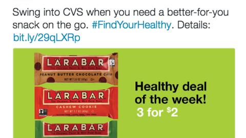 CVS 'Find Your Healthy' Twitter Update