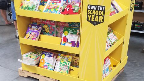 Walmart 'Own the School Year' Pallet Display
