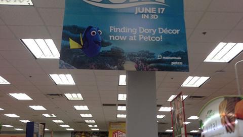 Petco 'Finding Dory' Ceiling Sign