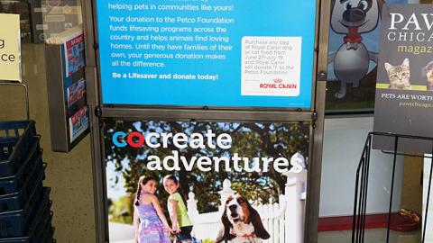Royal Canin Petco 'Be A Lifesaver' Stanchion Sign