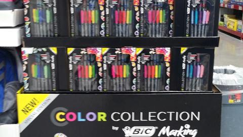 Bic Color Collection Pallet Display