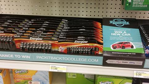Energizer Target 'Back to College' Shelf Tray