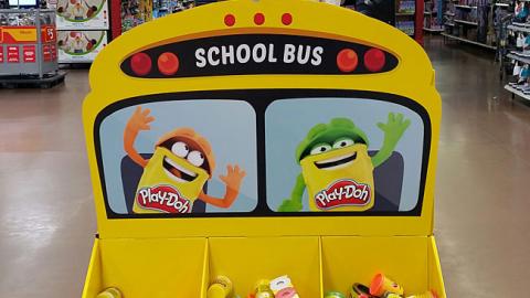 Play-Doh Walmart Back-to-School Dump Bin