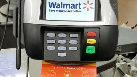Walmart Pay Checkout Terminal Sign