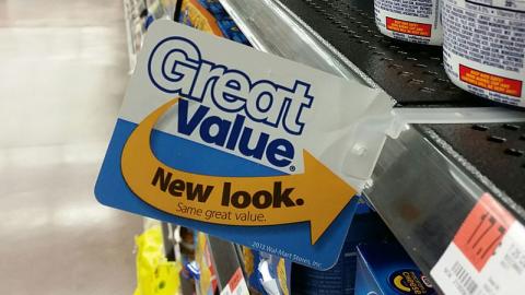 Walmart Great Value 'New Look' Shelf Talker