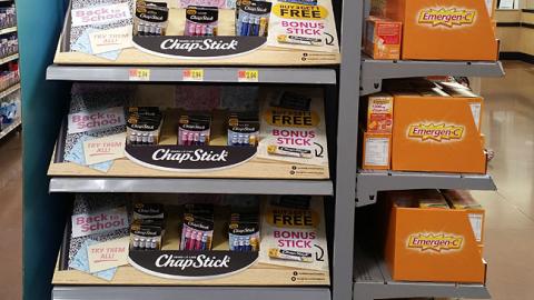 ChapStick 'Bonus Stick' Shelf Trays