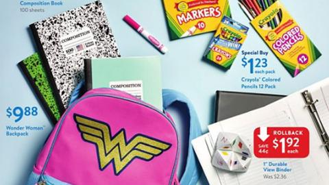 Walmart 'Own the School Year Like a Hero' Front-Page Feature